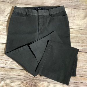 Charcoal gray Gap bootcut dress pants.